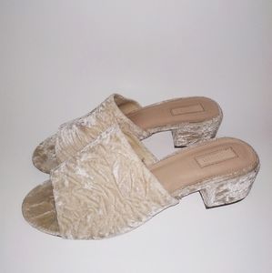 Velvet shinny mules from FOREVER21 (EU size 41)